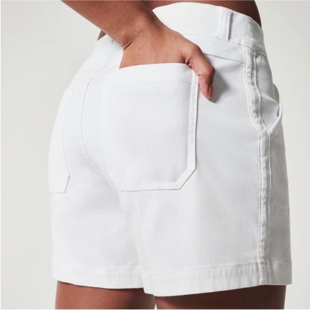 SPANX Stretch Twill Shorts size XL white - Picture 4 of 13
